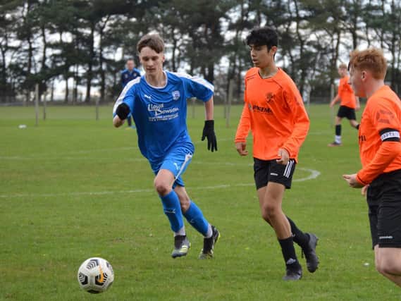 Heslerton U15s in action against Poppleton