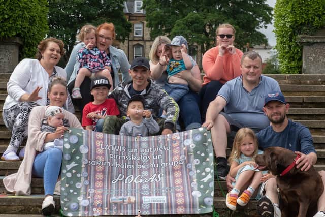 Some of the families which have been helped by the 'Pomoc' scheme in Scarborough. (Photo: North Yorkshire County Council)