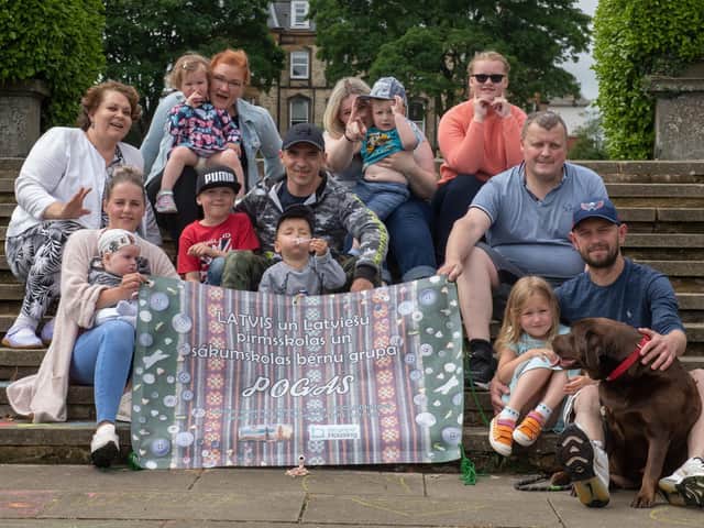 Some of the families which have been helped by the 'Pomoc' scheme in Scarborough. (Photo: North Yorkshire County Council)