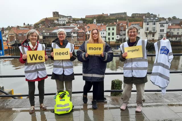 Whitby Street Angels are recruiting for more members. From left: Elizabeth Norval, Pam Boland, Katie Vasey and Sandra Turner.