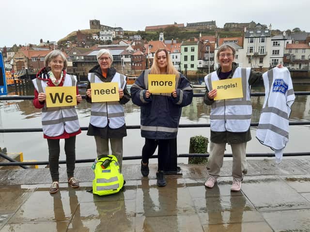 Whitby Street Angels are recruiting for more members. From left: Elizabeth Norval, Pam Boland, Katie Vasey and Sandra Turner.