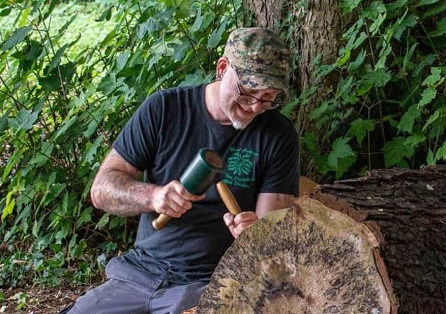 Woodcarver Allen Stichler has been back to Sewerby Hall and Gardens to complete 11 more exciting transformations of fallen trees.