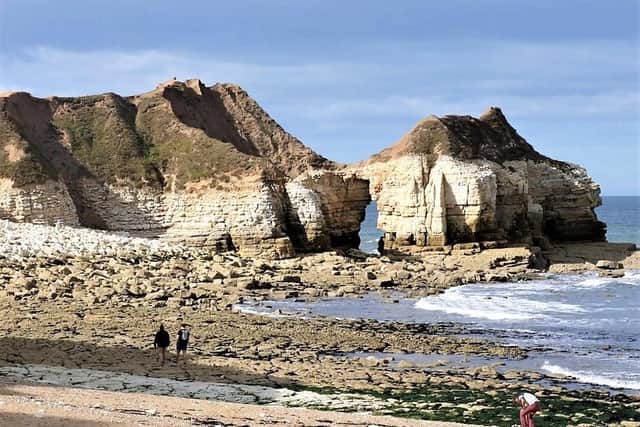 This superb photograph of Thornwick Bay was sent in by Alan Flynn.