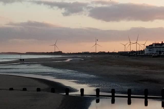 This image of Bridlington’s South Beach area as the light fades was taken by Brigid Hutchinson.