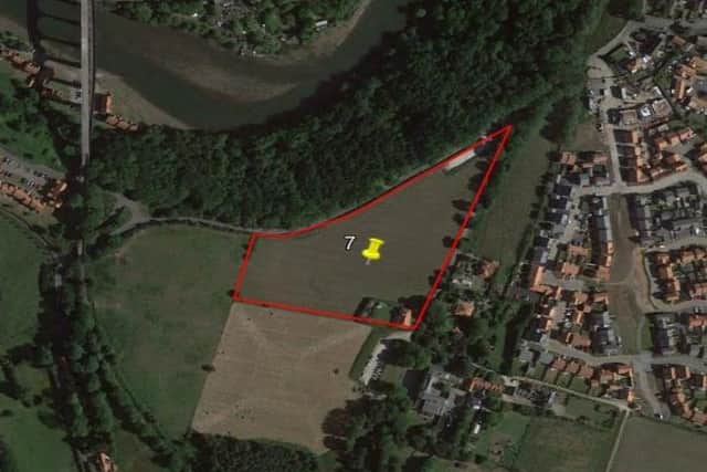 The proposed site for a new cemetery in Whitby.