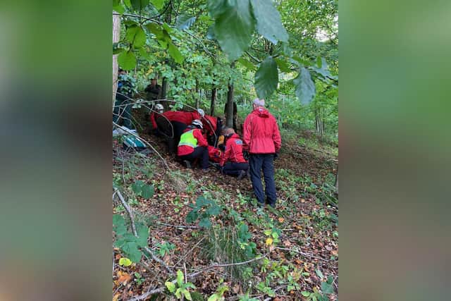 Rescuers were called to help an elderly man who had slipped and fell at Hovingham. (Photo: Scarborough and Ryedale Mountain Rescue Team)