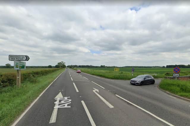 Resurfacing works will close the A64 at the Barr Lane junction between York and Malton. (Photo: Google)