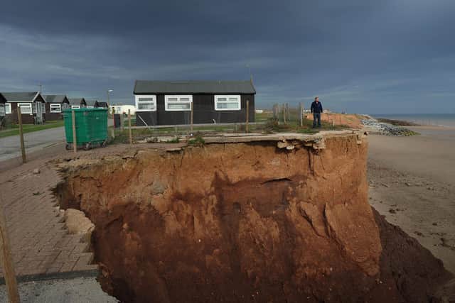 The 85km stretch of coast which runs from Flamborough Head in the north to Spurn Point in the south is retreating by up to 4m a year on average. Picture by Simon Hulme