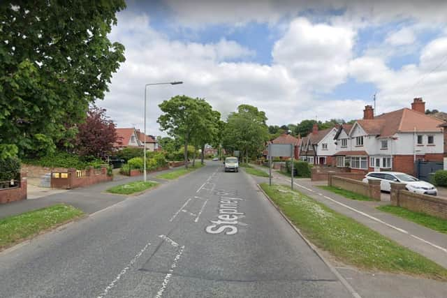 Stepney Road, Scarborough, where the collision occurred