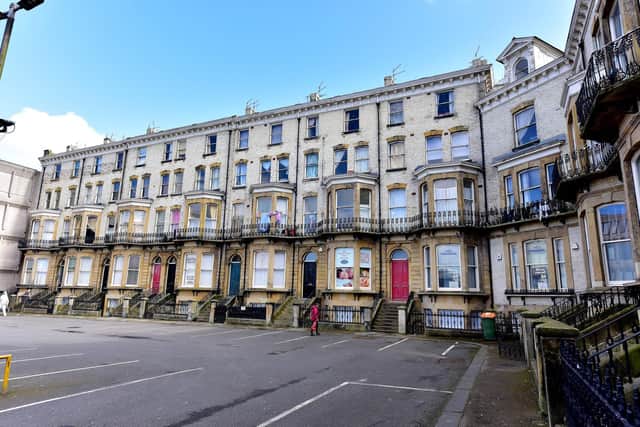 A man has died after falling from height at Pavilion Square in Scarborough.