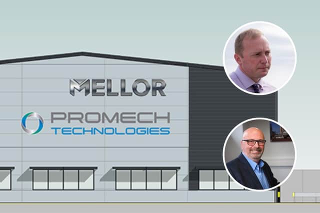 Mellor has revealed plans for a major production facility in Scarborough; inset John Randerson, Chief Technology Officer at ProMech Technologies (top) and Mark Clissett, Mellor's Bus Division Managing Director.