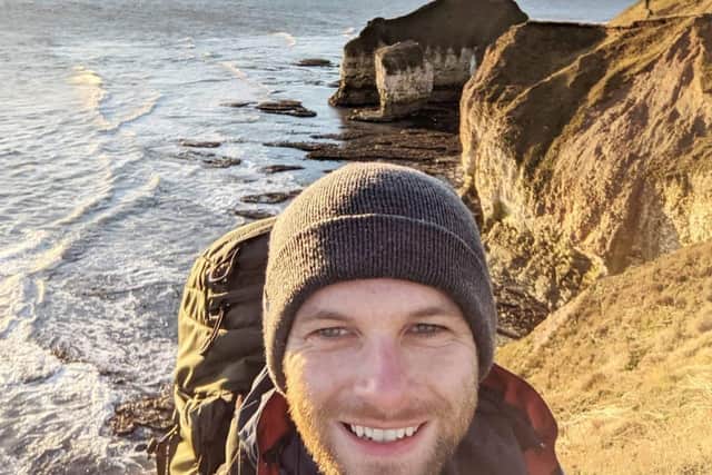 Tim Williams passed 2,000 miles during his 110th day as he visited Bridlington on his fundraising challenge.Tim Williams passed 2,000 miles during his 110th day as he visited Bridlington on his fundraising challenge.