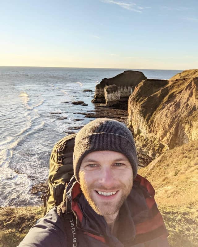 Tim Williams passed 2,000 miles during his 110th day as he visited Bridlington on his fundraising challenge.Tim Williams passed 2,000 miles during his 110th day as he visited Bridlington on his fundraising challenge.