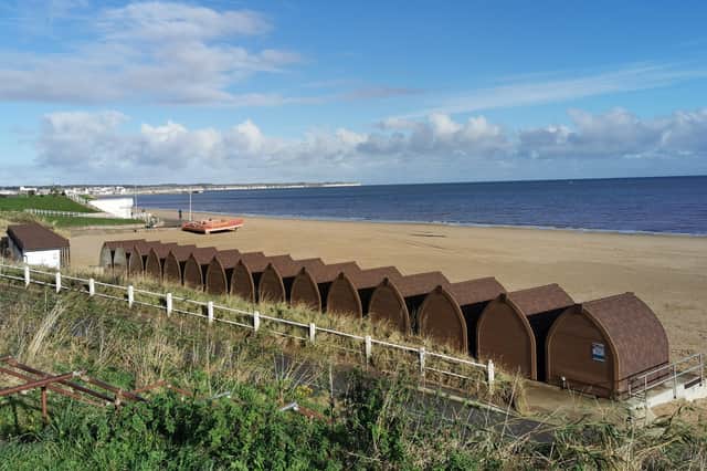 Paul Morrison uses the impressive beach huts at Wilsthorpe to good effect in this image.