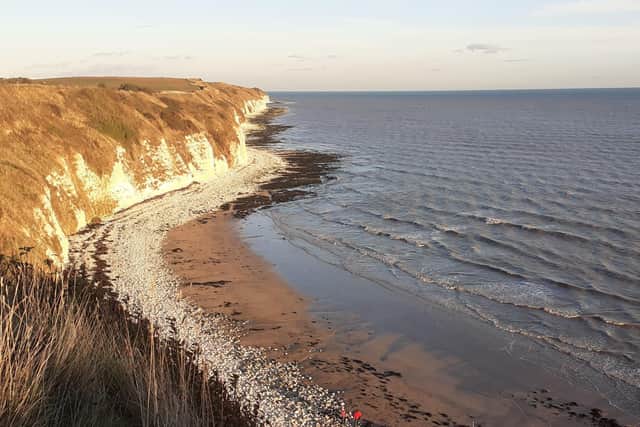 Gary Sollitt captures the fantastic sweep of coastline as the tide goes out.