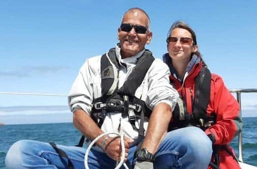 A STC Hunter 707 has been named Bruce T in tribute to Bruce Temple, pictured with wife Karen.