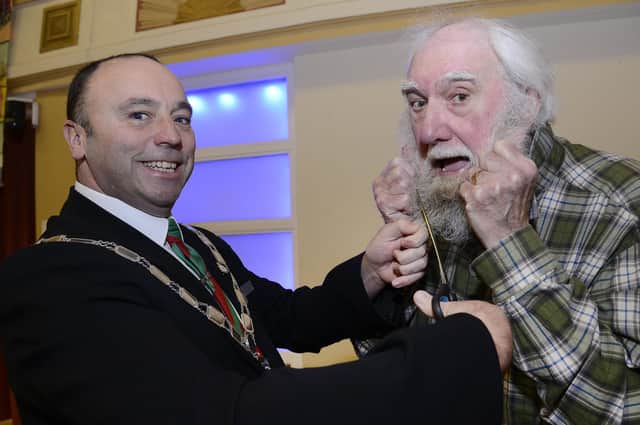 Bridlington Mayor Liam Dealtry (left) will be presenting a cheque to Equity at the show performed by John D Slater (right).