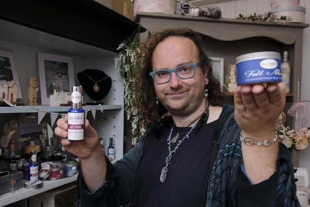 Daniel Le Fey with some of his Sea Witch range