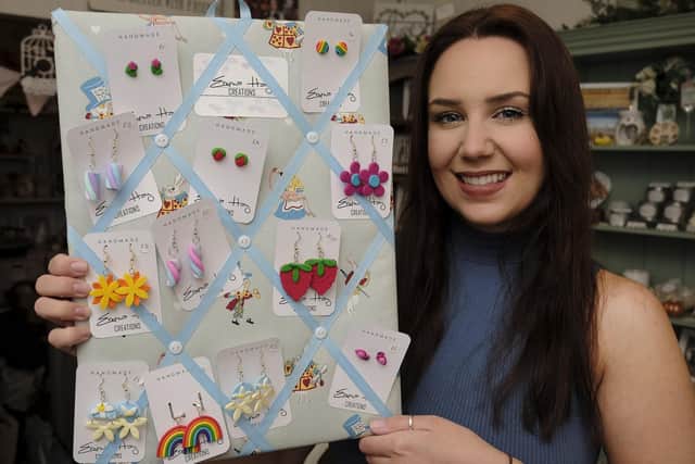 Emma Russell with a selection of her jewellery