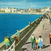 This colourful south pier postcard is clearly date stamped  October 2, 1963.