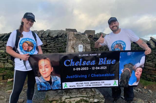 Stephen Blackford and Kady Rennison conquered the three peaks in memory of Chelsea Blue Mooney.