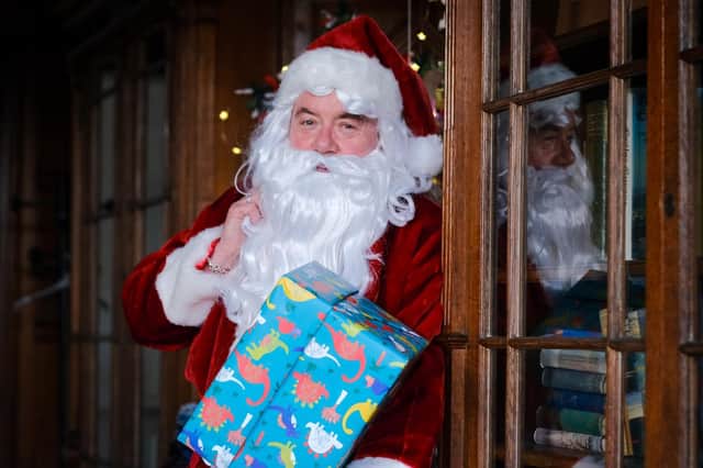Santa in the Sitwell Library is just one of many festive family events in December at Woodend, Scarborough Art Gallery and Rotunda Museum