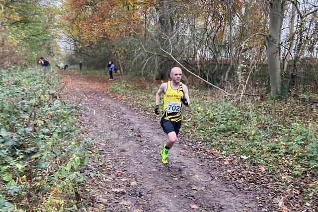 Danny Brunton, of Bridlington Road Runners, in action at Welton Dale in the EYCC league meeting