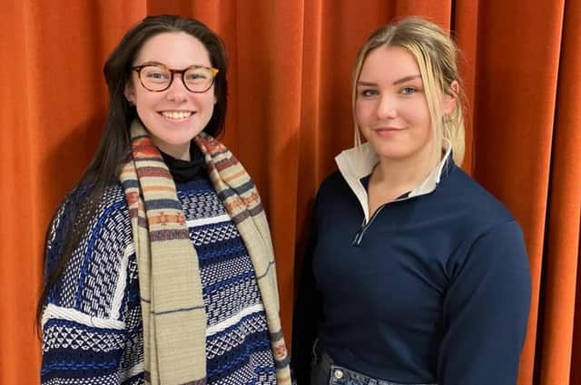 Helena Graham (Prince Charming) and Rebecca Morgan (Cinderella) will star in the Apollo Players' production of Cinderella.