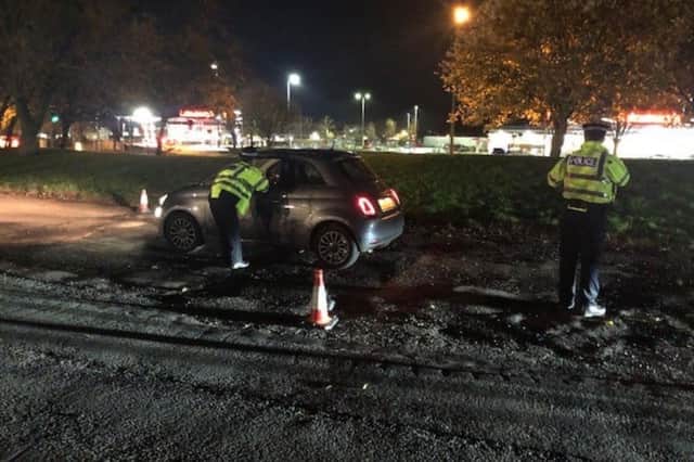 North Yorkshire Police pulled over vehicles with obvious defects at a road safety checkpoint. (Photo: North Yorkshire Police)