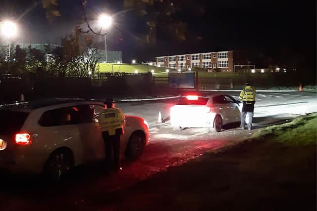 Officers later engaged with 'boy racers' after complaints from nearby residents. (Photo: North Yorkshire Police)