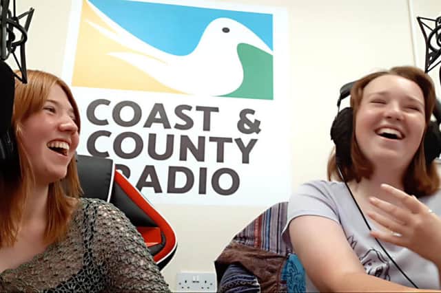 Hannah Curtis (Left) and Katie Robinson who present "Saturday Street" on C&C on Saturday mornings