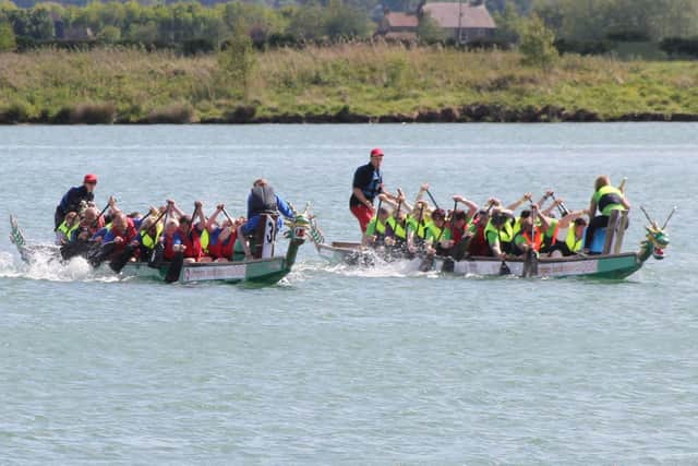 Pictured in a previous year, the dragon boat race is lots of fun.