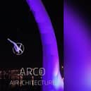 Arco, a freestanding arch with its own light show.