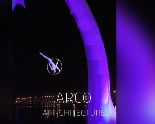 Arco, a freestanding arch with its own light show.