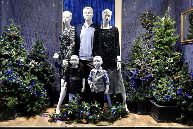 SALT christmas window display