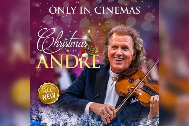 Christmas With André which will be screening at the Stephen Joseph Theatre Scarborough, Palace Cinema, Malton and Spotlight Theatre, Bridlington
