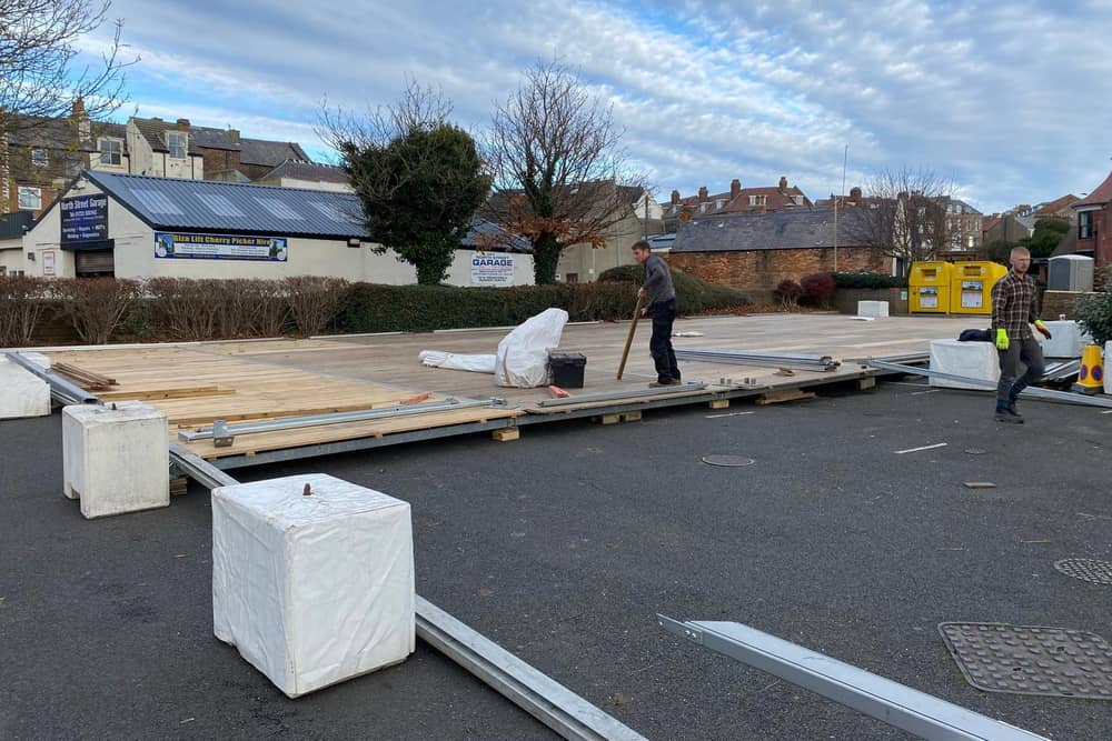 Construction of Scarborough's new ice skating rink has begun. (Photo: Scarborough Council)