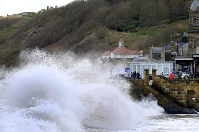 A windy day in Scarborough