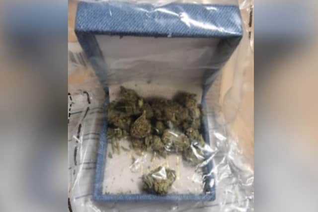 The seized cannabis.
