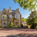 A highly impressive baronial villa with history. Stunning gardens include a sunken pond, a patio area and a listed 'summer house'.