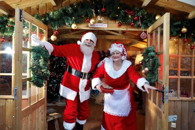 Mr and Mrs Claus have opened the gates to the Christmas Experience at their new ho-ho-home at Lotherton, near Leeds