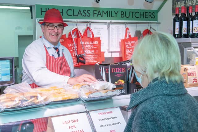 Antony Glaves, of Glaves the Butchers at Brompton by Sawdon