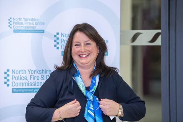 Speaking after her victory, Ms Metcalfe said: “I feel humble and privileged to stand here as your new Commissioner." Picture: Tony Johnson