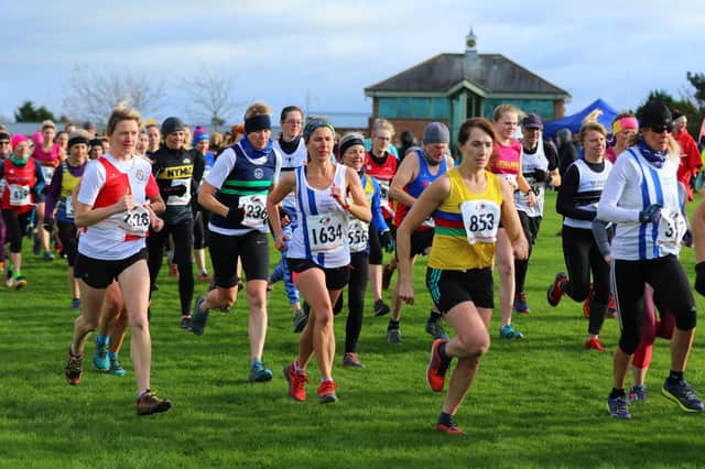 Scarborough Athletic Club's Hester Butterworth in action at the cross country league meeting at Croft Park
Photo by Karen Harland Photography