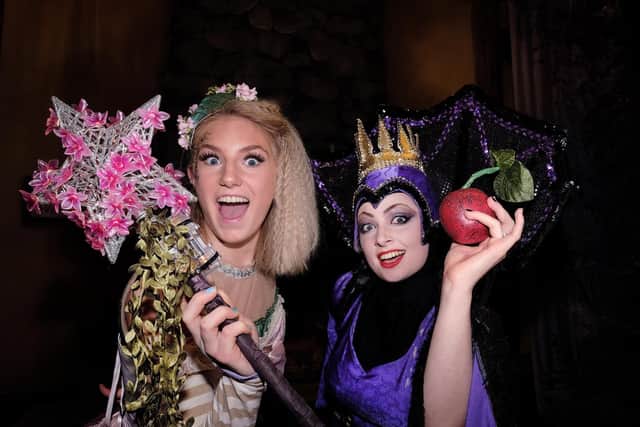 Genie Gledhill plays the fairy and Sarah Nelson is Horribella in Snow White at Scarborough Spa from Saturday December 4 to New Year's Day