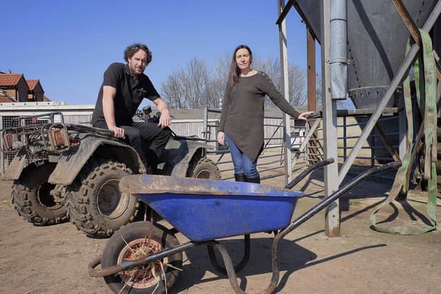 Ashley and Nicola Tyson, who own Stepney Hill Farm.