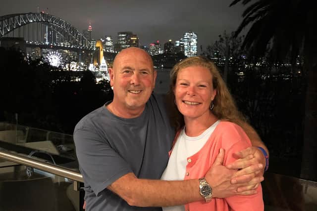 Adrian and Debbie Luty; the hospice cared for Debbie in her last weeks. (Photo: St Catherine's Hospice)