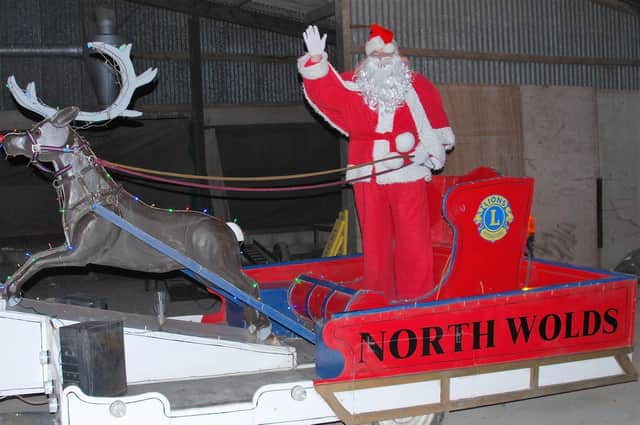 The North Wolds Lions will be taking Santa around 21 villages in the area.