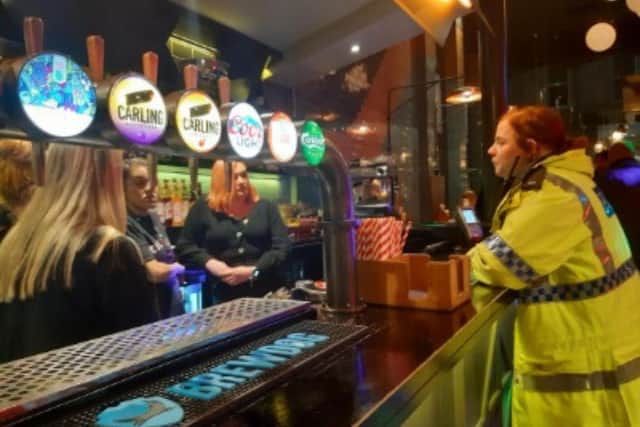 Police engaged with night out venues in an effort to reassure women following nationwide spiking reports. (Photo: North Yorkshire Police)