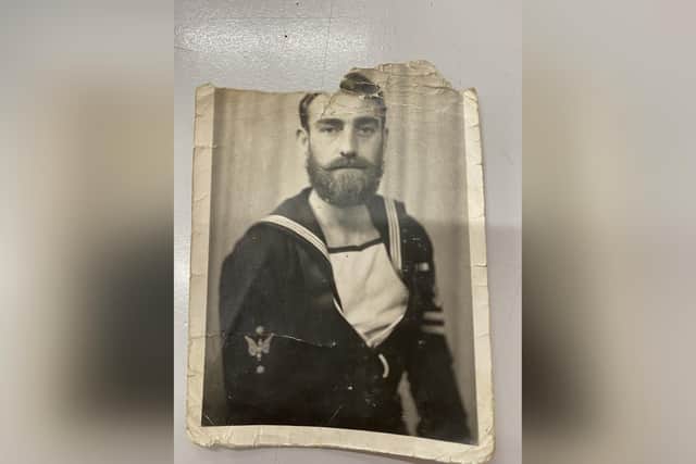Harry Wood, pictured, was a leading seaman, as well as a 3rd class wireless telegraphist. (Credit: Braeburn Primary and Nursery Academy)